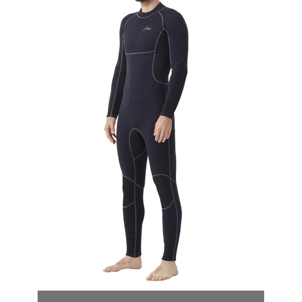 Hevto Wetsuit Men XS Black NEW 3/2mm Neoprene Full Body Scuba Diving Surf Suit